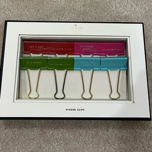 Kate Spade Vibrant Binder Clips Set